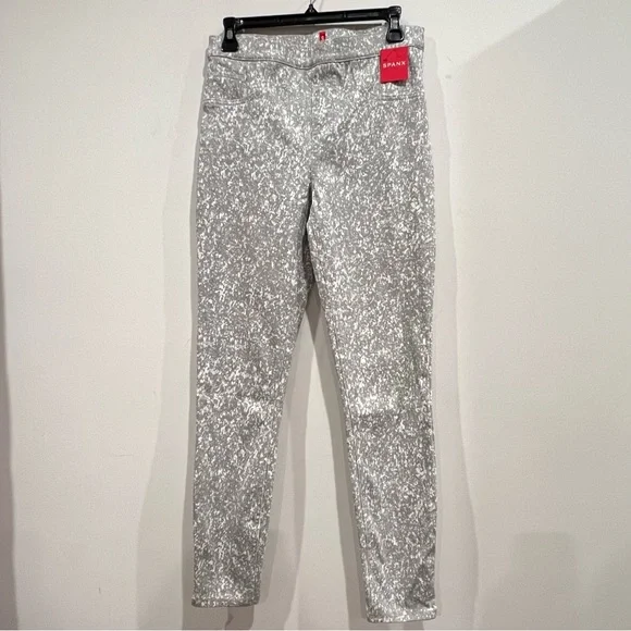 SPANX Ankle Jean-ish Leggings Speckled Grey Skinny Slimming - Picture 3 of 10